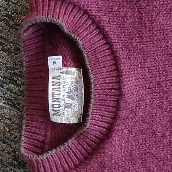 Vintage Montana Woolen Shop Embroidered Geese Wool Sweater - Picture 3 of 4